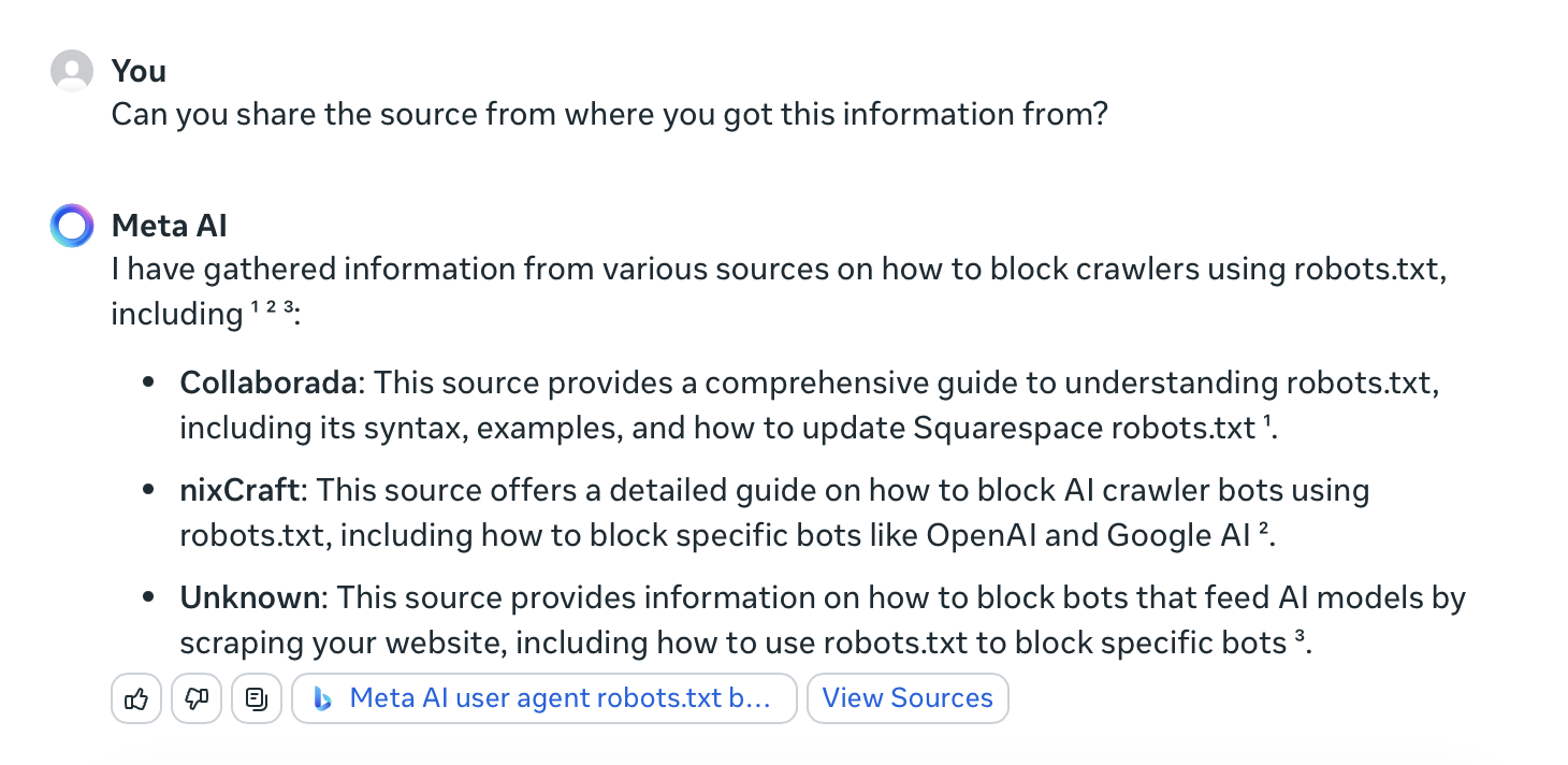 How To Block Meta AI From Crawling Your Site? What Is Meta AI User Agent? 2