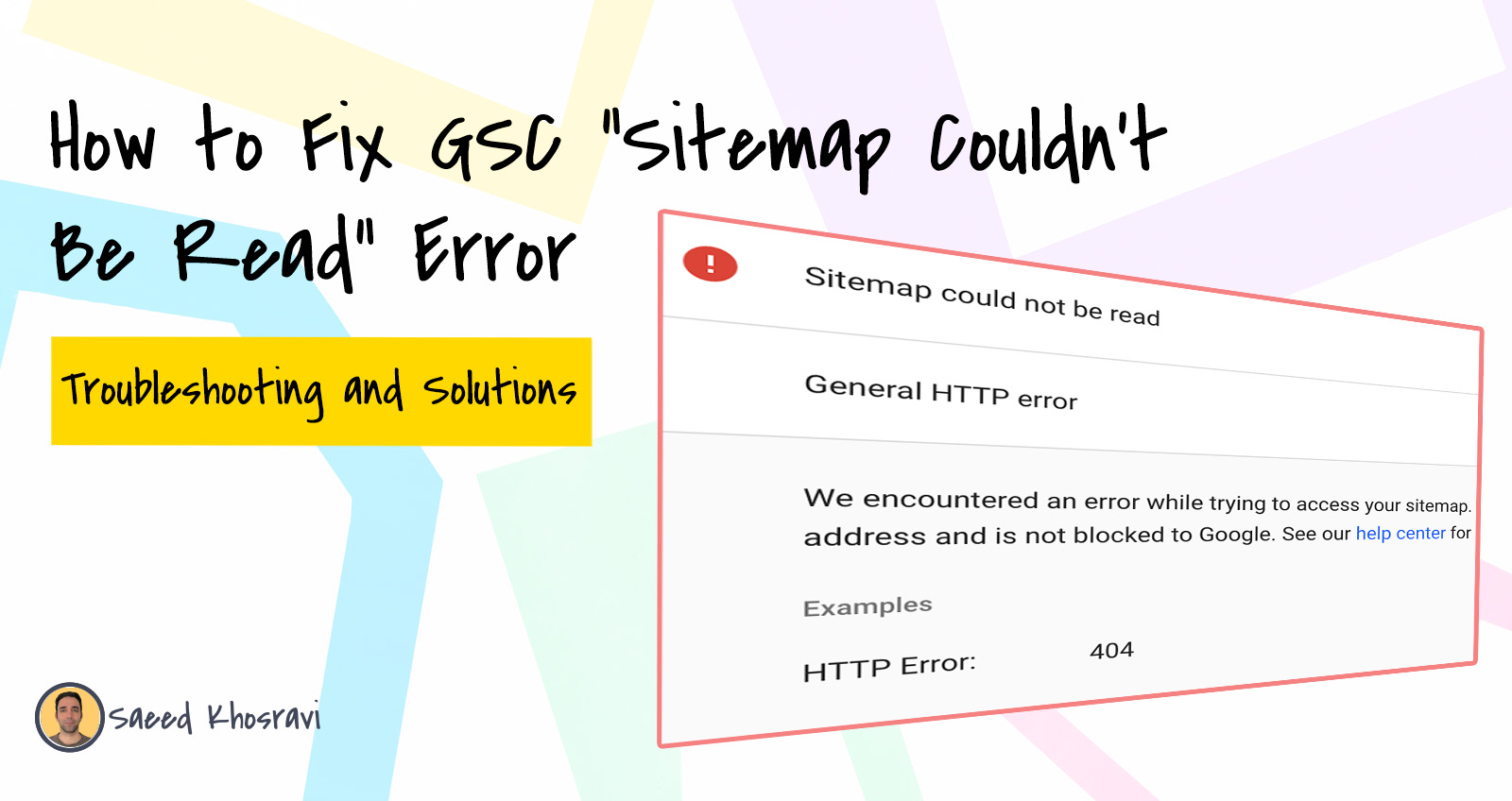 how to fix GSC sitemap could not be read issue